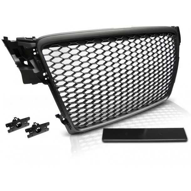 Grill AUDI A4 B8 08-11 BLACK RS-STYLE