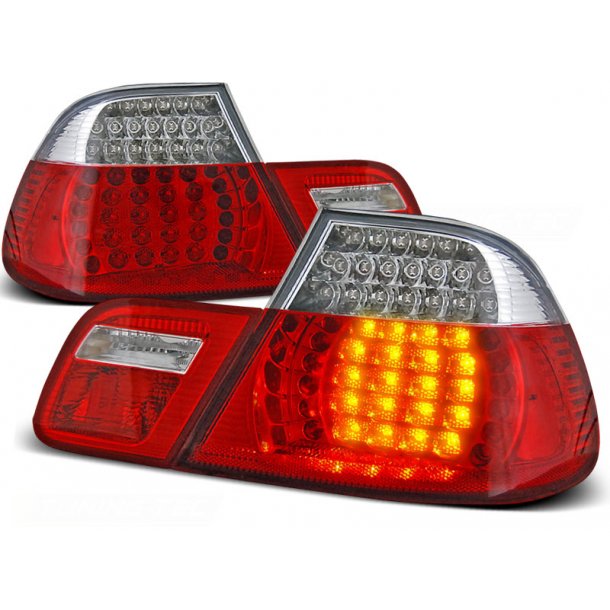 Baklykter BMW E46 04.99-03.03 COUPE RED WHITE LED