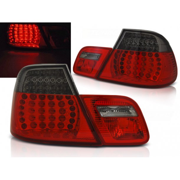 Baklykter BMW E46 04.03-06 COUPE RED SMOKE LED