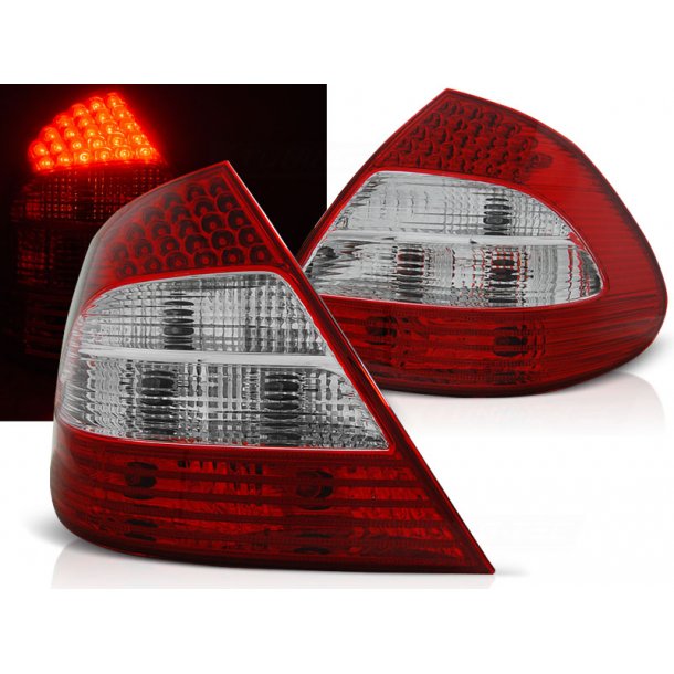 Baklykter MERCEDES W211 E-KLASSE 03.02-04.06 RED WHITE LED