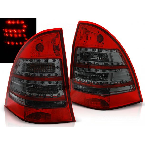 Baklykter MERCEDES C-KLASSE W203 ST.VOGN 00-07 RED SMOKE LED